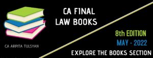 CA Final Law Books 8th Edition by CA Arpita Tulsyan May 2022