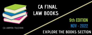 CA Final Law Books 9th Edition by CA Arpita Tulsyan Nov 2022