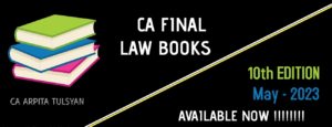 CA Final Law Books 10th Edition by CA Arpita Tulsyan May 2023