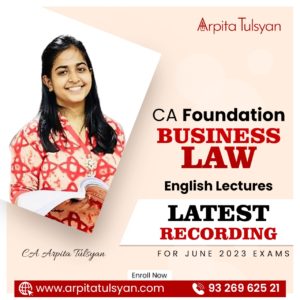 CA Foundation Law Lectures